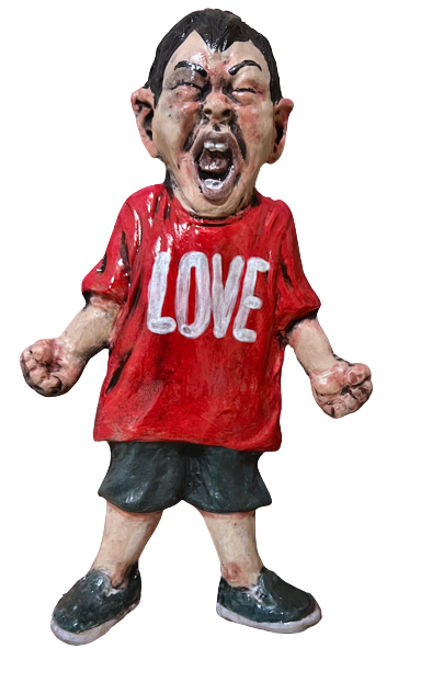 WallWorks - Angry Boy (Love T-Shirt, Red)