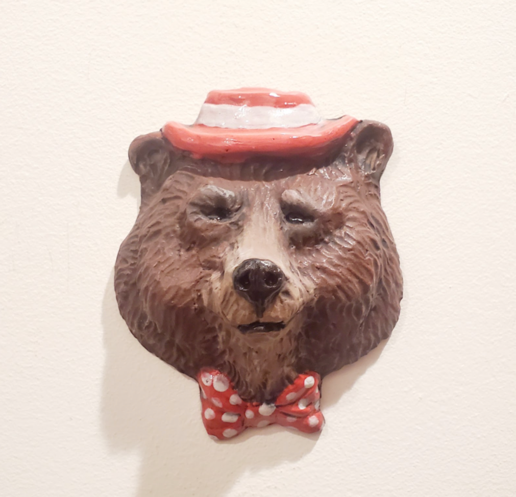 WallWorks - Sunday Best Bear (Red/White Hat and Bowtie)