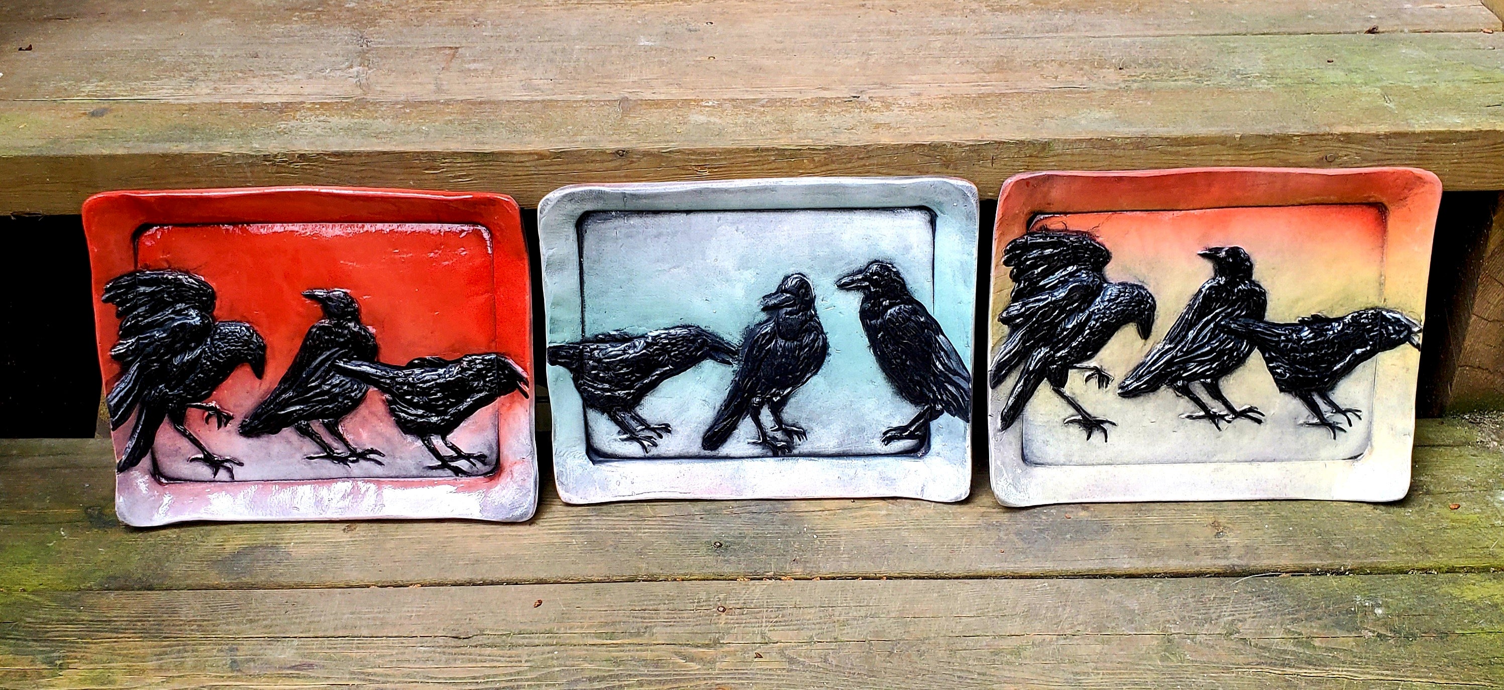 Relief Series - Crows (Platter - Small)