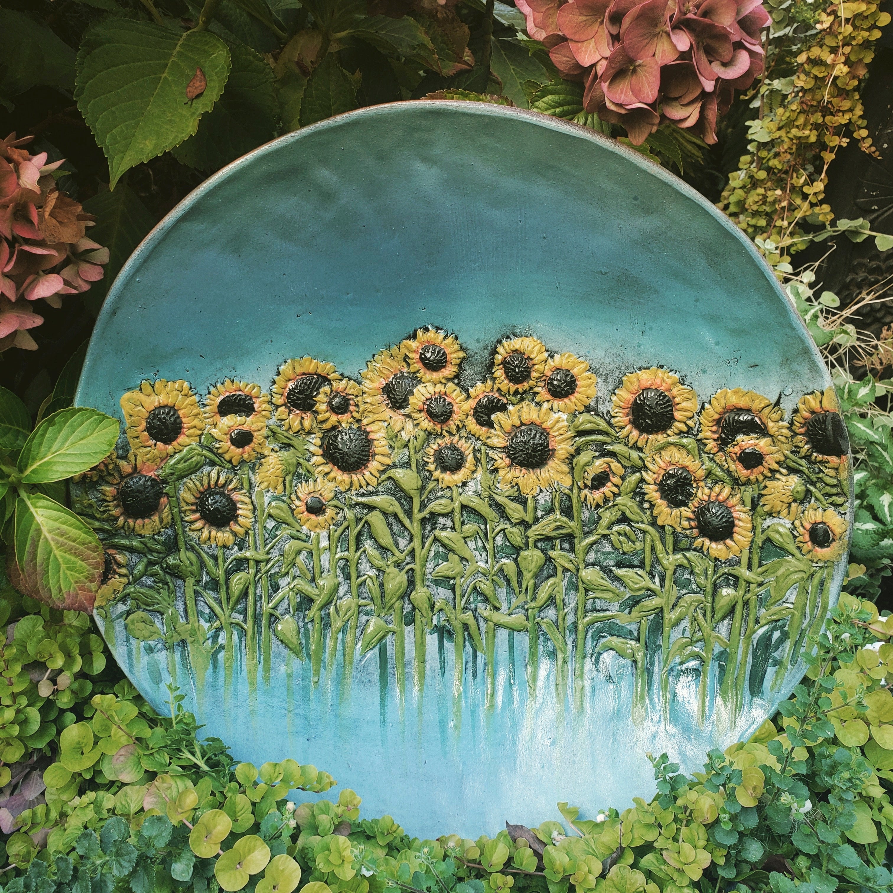 Relief Series - Sunflowers (Platter - Large)
