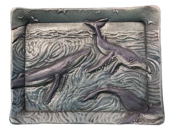 Relief Series - Humpback Whales (Platter - Small)