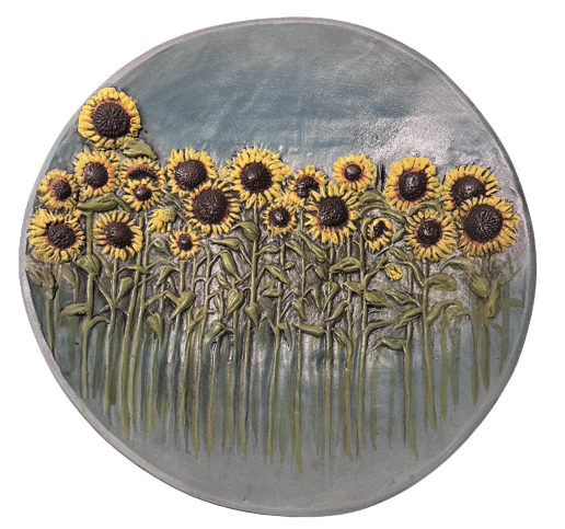 Relief Series - Sunflowers (Platter - Large)