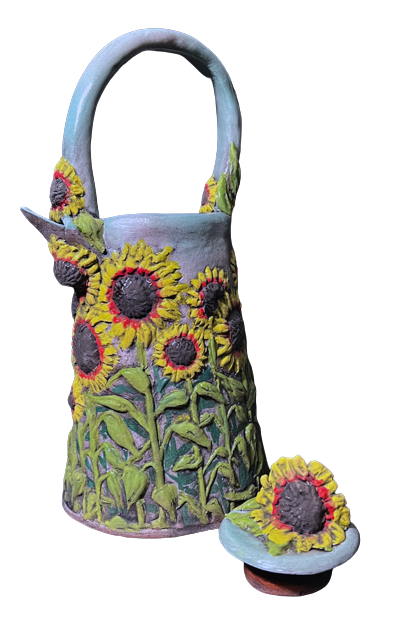 Relief Series - Sunflowers (Teapot)