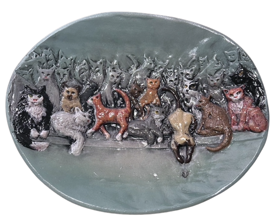 Relief Series - Clowder of Cats (Platter - Large)